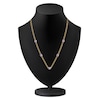 Thumbnail Image 4 of Kallati Oval-Cut Natural Pink Sapphire & Diamond Chain Necklace 1/2 ct tw 14K Yellow Gold 17"