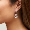 Thumbnail Image 2 of Jared Atelier Pear-Shaped Natural Morganite & Diamond Drop Earrings 3 ct tw Platinum