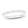 Thumbnail Image 0 of Baguette & Round-Cut Diamond Stackable Fashion Ring 1/4 ct tw 10K White Gold