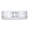 Thumbnail Image 3 of Men's Cross Wedding Band 14K White Gold