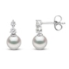 Thumbnail Image 2 of Yoko London Akoya Cultured Pearl & Diamond Earrings 1/6 ct tw 18K White Gold