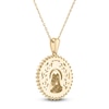 Thumbnail Image 3 of Diamond Our Lady of Guadalupe Filigree Necklace 1/3 ct tw 10K Yellow Gold 18"