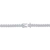 Thumbnail Image 3 of Men's Diamond Hexagon Link Tennis Necklace 2 ct tw Sterling Silver 20"