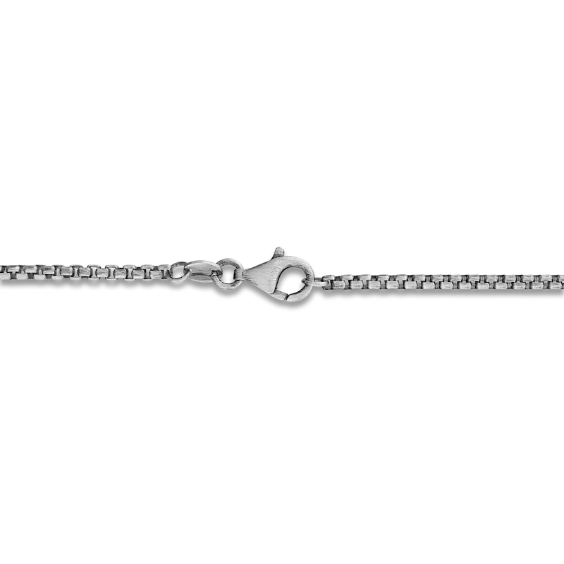 Main Image 4 of Forged by Jared Men's Cross Necklace Damascus Steel, Sterling Silver & 18K Yellow Gold 24"