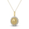Thumbnail Image 2 of Diamond Beach Scene Necklace 1/4 ct tw 10K Yellow Gold 18"