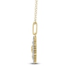 Thumbnail Image 3 of Diamond Beach Scene Necklace 1/4 ct tw 10K Yellow Gold 18"