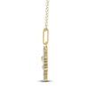 Thumbnail Image 3 of Diamond Dolphin Necklace 1/4 ct tw 10K Yellow Gold 18"