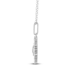 Thumbnail Image 3 of Diamond Turtle Necklace 1/4 ct tw Sterling Silver 18"