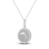 Thumbnail Image 2 of Diamond Dolphin Necklace 1/4 ct tw Sterling Silver 18"