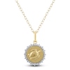 Thumbnail Image 1 of Diamond Turtle Necklace 1/4 ct tw 10K Yellow Gold 18"