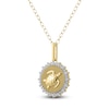 Thumbnail Image 2 of Diamond Turtle Necklace 1/4 ct tw 10K Yellow Gold 18"