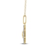 Thumbnail Image 3 of Diamond Turtle Necklace 1/4 ct tw 10K Yellow Gold 18"