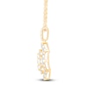 Thumbnail Image 2 of Diamond Clover Necklace 1 ct tw 10K Yellow Gold 18"