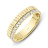 Thumbnail Image 2 of Shy Creation Diamond Ribbed Ring 3/8 ct tw 14K Yellow Gold SC22009151Z7