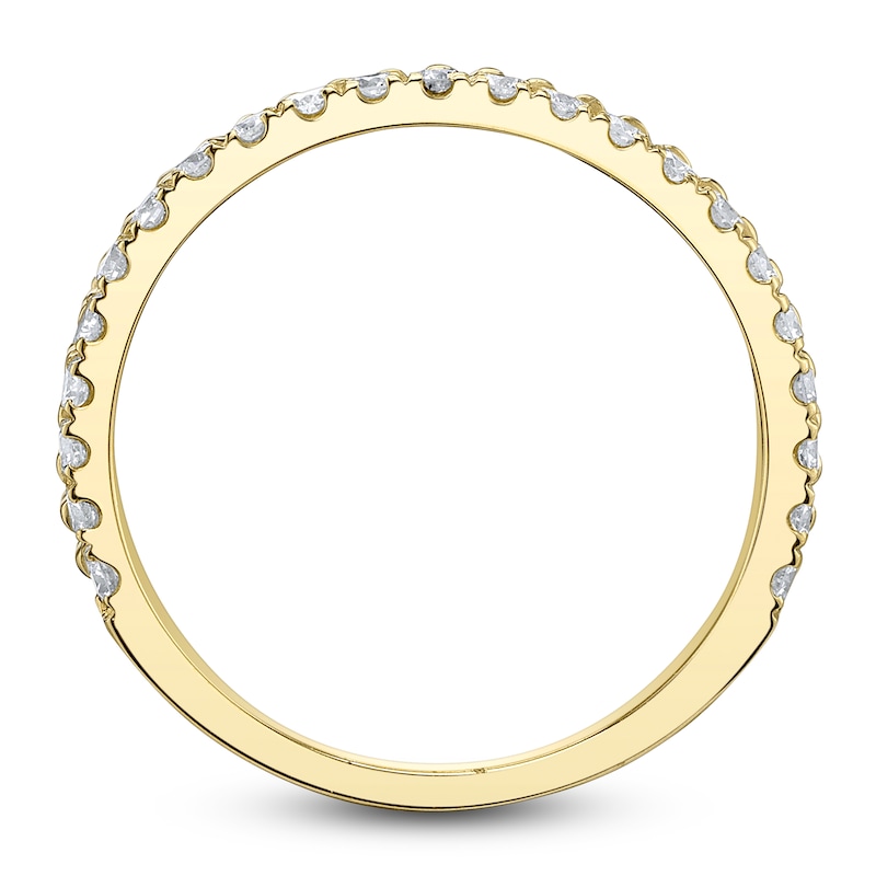 Main Image 5 of Shy Creation Diamond Ribbed Ring 3/8 ct tw 14K Yellow Gold SC22009151Z7