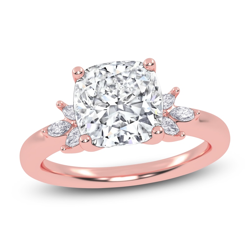 Main Image 1 of Cushion-Cut Created By Jared Studio Lab-Created Diamond Engagement Ring 2-1/6 ct tw 14K Rose Gold