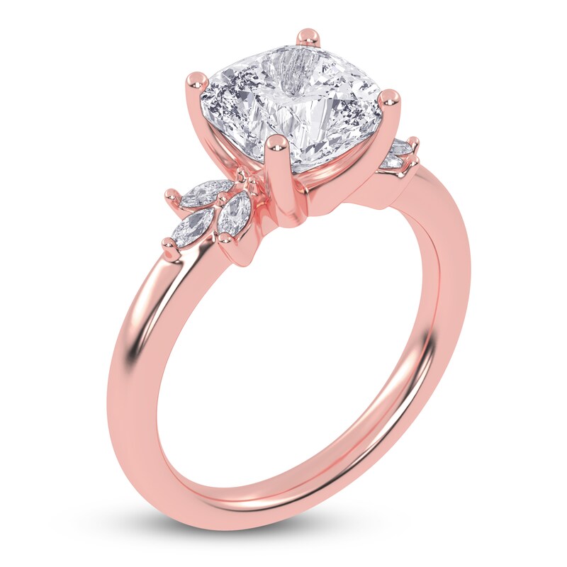 Main Image 2 of Cushion-Cut Created By Jared Studio Lab-Created Diamond Engagement Ring 2-1/6 ct tw 14K Rose Gold