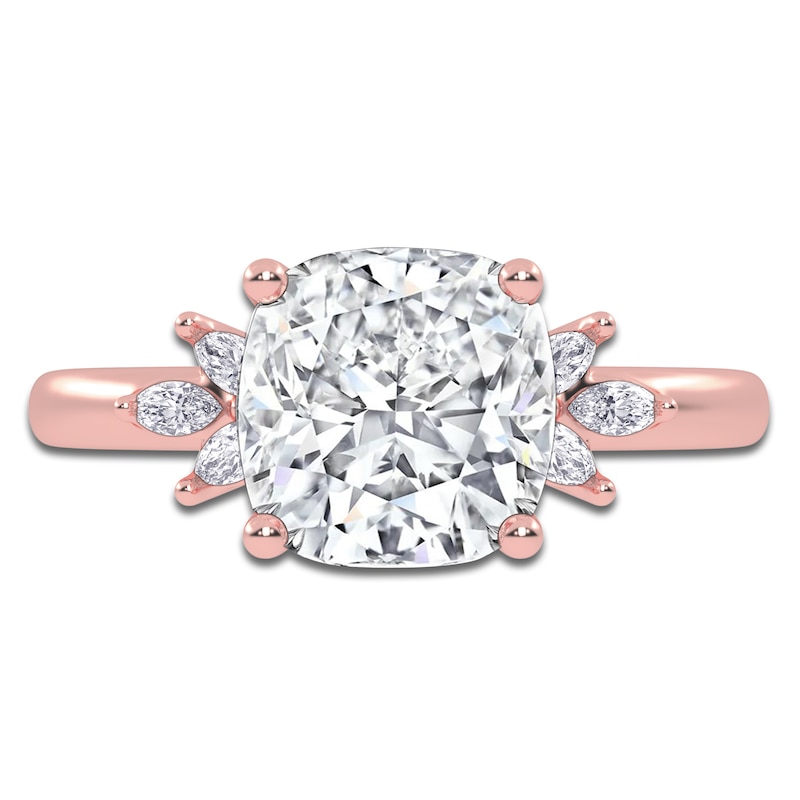 Main Image 3 of Cushion-Cut Created By Jared Studio Lab-Created Diamond Engagement Ring 2-1/6 ct tw 14K Rose Gold