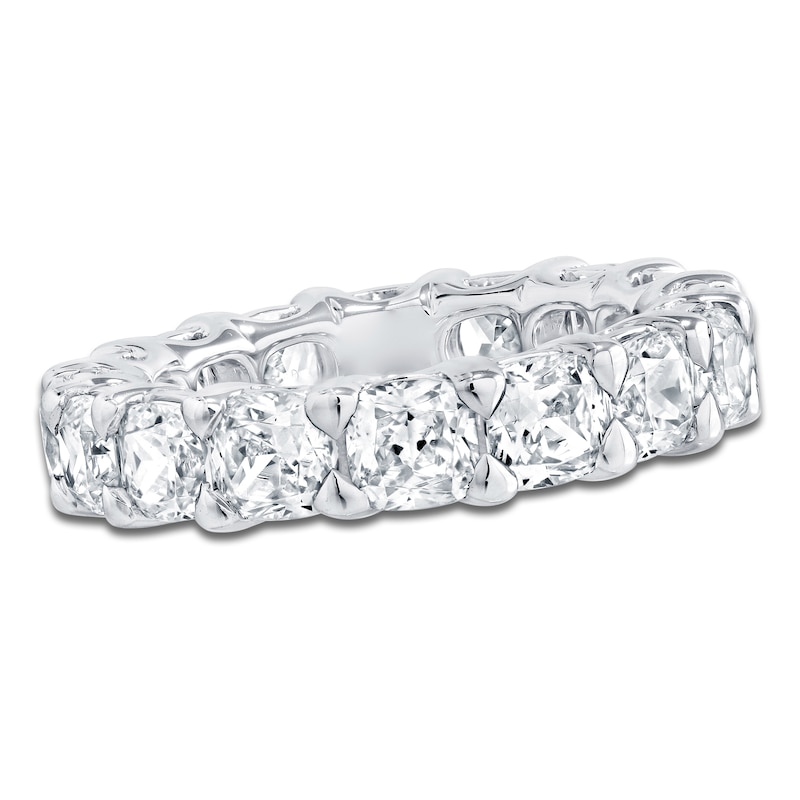 Main Image 1 of Certified Cushion-Cut Diamond Eternity Band 6-3/4 - 8-5/8 ct tw Platinum