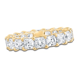 Certified Princess-Cut Diamond Eternity Band 4-7/8 - 6-1/3 ct tw 14K Yellow Gold