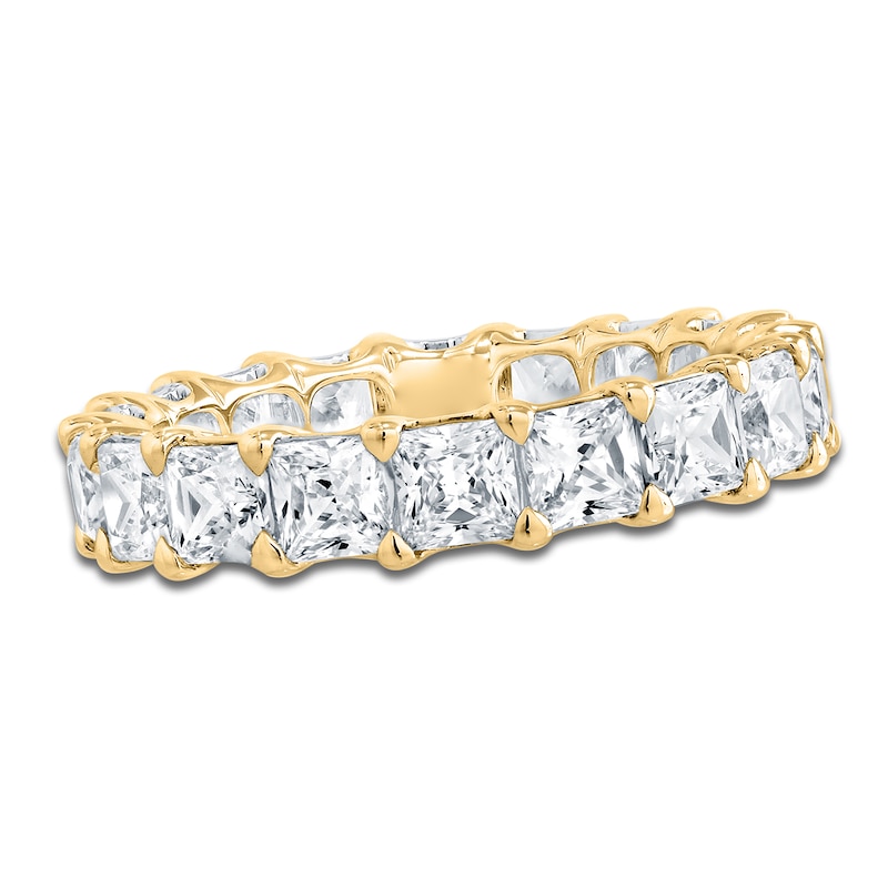 Main Image 1 of Certified Princess-Cut Diamond Eternity Band 4-7/8 - 6-1/3 ct tw 14K Yellow Gold