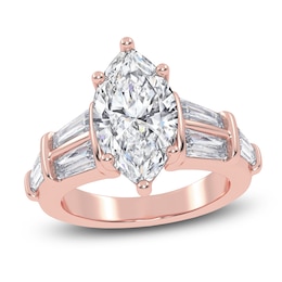 Marquise-Cut Created By Jared Studio Lab-Grown Diamond Engagement Ring 4-1/2 ct tw 14K Rose Gold