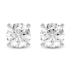 Thumbnail Image 3 of Round-Cut Lab-Grown Diamond Solitaire Stud Earrings 2-1/2 ct tw 14K White Gold (SI2/F)