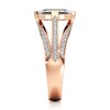 Thumbnail Image 3 of J'Lure Lab-Grown Diamond Hexagon Portrait-Cut Engagement Ring 2-3/8 ct tw 18K Rose Gold
