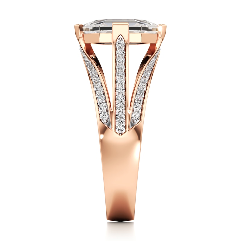 Main Image 3 of J'Lure Lab-Grown Diamond Hexagon Portrait-Cut Engagement Ring 2-3/8 ct tw 18K Rose Gold