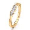 Thumbnail Image 4 of J'Lure Lab-Grown Diamond Scalloped Wedding Band 1/6 ct tw 18K Yellow Gold