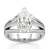 Thumbnail Image 1 of J'Lure Lab-Grown Diamond Pear Step-Cut Engagement Ring 3-1/2 ct tw 18K White Gold