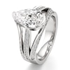 Thumbnail Image 4 of J'Lure Lab-Grown Diamond Pear Step-Cut Engagement Ring 3-1/2 ct tw 18K White Gold