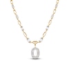 Thumbnail Image 1 of J'Lure Oval Portrait-Cut Lab-Grown Diamond Necklace 4-1/3 ct tw 14K Yellow Gold 16.5"