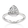 Thumbnail Image 1 of J'Lure Trillion Curved Brilliant-Cut Lab-Grown Diamond Half-Halo Engagement Ring 1 ct tw 18K White Gold