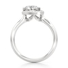 Thumbnail Image 2 of J'Lure Trillion Curved Brilliant-Cut Lab-Grown Diamond Half-Halo Engagement Ring 1 ct tw 18K White Gold