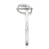 Thumbnail Image 3 of J'Lure Trillion Curved Brilliant-Cut Lab-Grown Diamond Half-Halo Engagement Ring 1 ct tw 18K White Gold