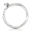 Thumbnail Image 2 of J'Lure Leaf Step-Cut Lab-Grown Diamond Contour Wedding Band 5/8 ct tw 18K White Gold