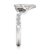 Thumbnail Image 3 of J'Lure Leaf Step-Cut Lab-Grown Diamond Contour Wedding Band 5/8 ct tw 18K White Gold