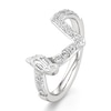 Thumbnail Image 4 of J'Lure Leaf Step-Cut Lab-Grown Diamond Contour Wedding Band 5/8 ct tw 18K White Gold