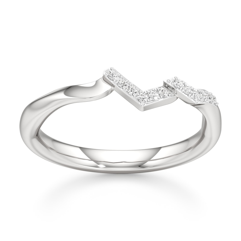 Main Image 1 of J'Lure Lab-Grown Diamond Wedding Band 1/15 ct tw 18K White Gold