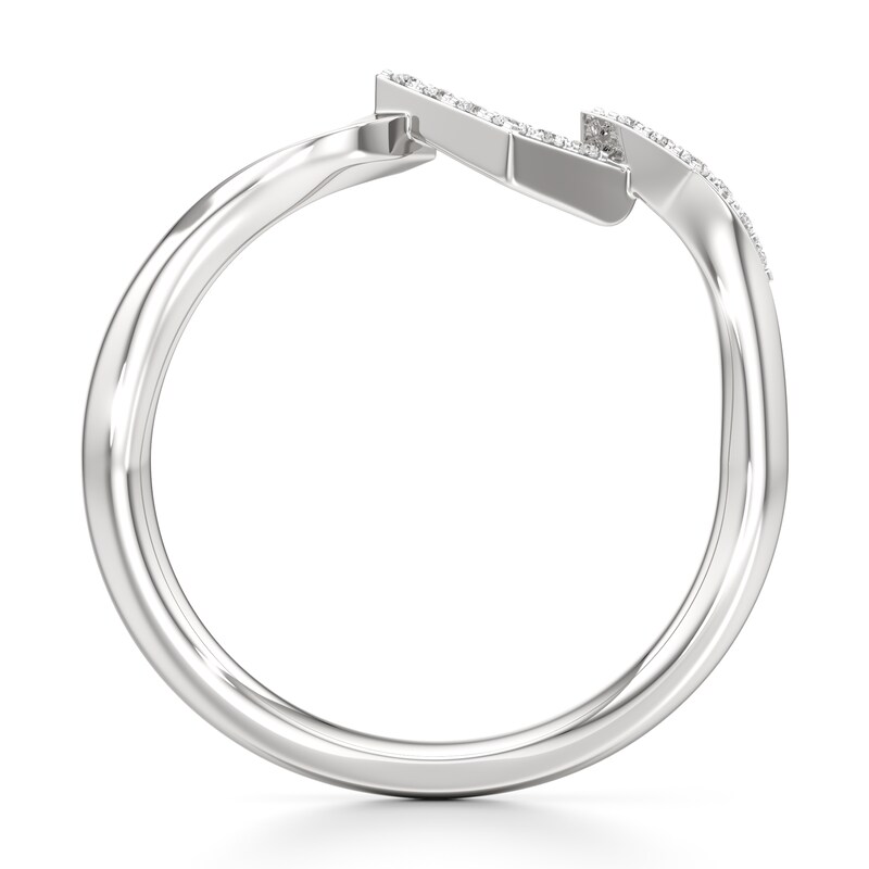 Main Image 2 of J'Lure Lab-Grown Diamond Wedding Band 1/15 ct tw 18K White Gold