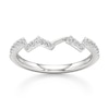 Thumbnail Image 1 of J'Lure Lab-Grown Diamond Angled Contour Wedding Band 1/4 ct tw 18K White Gold