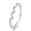 Thumbnail Image 4 of J'Lure Lab-Grown Diamond Angled Contour Wedding Band 1/4 ct tw 18K White Gold