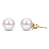 Thumbnail Image 2 of Cultured Pearl Stud Earrings 14K Yellow Gold