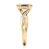 Thumbnail Image 3 of J'Lure Imperial-Emerald Step-Cut Lab-Created Diamond Bypass Engagement Ring 2-1/5 ct tw 18K Yellow Gold