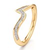 Thumbnail Image 4 of J'Lure Lab-Created Diamond Contour Wedding Band 1/6 ct tw 18K Yellow Gold