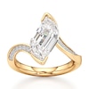 Thumbnail Image 1 of J'Lure Leaf Step-Cut Lab-Grown Diamond Bypass Engagement Ring 3-1/5 ct tw 18K Yellow Gold