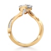 Thumbnail Image 2 of J'Lure Leaf Step-Cut Lab-Grown Diamond Bypass Engagement Ring 3-1/5 ct tw 18K Yellow Gold
