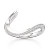 Thumbnail Image 1 of J'Lure Lab-Created Diamond Contour Wedding Band 1/6 ct tw 18K White Gold