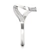 Thumbnail Image 3 of J'Lure Lab-Created Diamond Contour Wedding Band 1/6 ct tw 18K White Gold